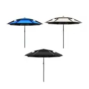 Fishing Umbrella Double Top Waterproof Shade Shelter for Golf Sports Patio