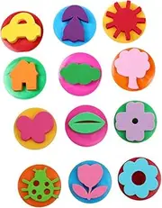 Kisangel DIY Drawing Roller Seal Fun Graffiti Stamper Ink Tool for Educational Painting and Hands Skill Development Safe and Material for Creative Play