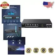 5-Port 2.5G Ethernet Switch with 10Gb SFP+ Slots - Unmanaged, Plug & Play Design