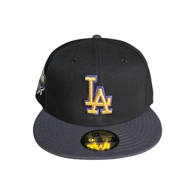 New Era Fiited 59Fifty Los Angeles Dodgers Purple Gold Laker Colorway Hat