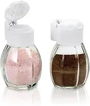 Metaltex Glass Salt and Pepper Set, 40ml