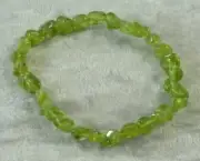 Peridot Small Tumbled Bead Bracelet