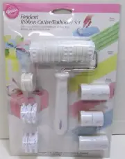 New Wilton Fondant Ribbon Cutter/Embosser Set