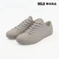 在飛比找momo購物網優惠-【MUJI 無印良品】撥水加工舒適休閒鞋(淺灰)