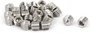 uxcell M6 x 6mm Hex Socket Cone Point Set Grub Screw Silver Tone 25 Pcs