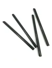 [Lujo Home] Bubble Tea Reusable Straws 4-Pack in Black