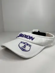 Women's Srixon Golf visor cap hat scrunchie white purple adjustable OSFM
