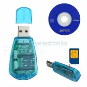 USB Cellphone Standard SIM Card Reader Copy Cloner Writer SMS Backup GSM/CDMA