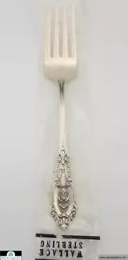 Wallace Rose Point Sterling Silver Salad Fork 6.5" *BRAND NEW*