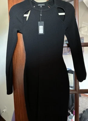 Rag & Bone, Black Asher Mini Dress, size XS, new with tags