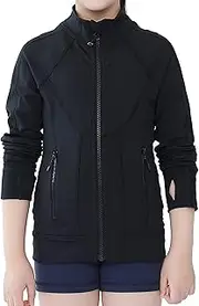 [Morning8Kids] Morning8 Kids | Girls' Brushed Cardio Jacket Sports Jacket Yoga Jacket Practice Jacket Figure Skating Jacket Girls Activewear