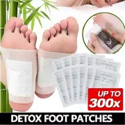 up to 300x Feet Detox Foot Patch Detoxify Sticky Adhesive Herbal Toxins Remove