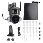 Solar Security Camera Dual Lens PIR Human Detection Full Color Night Vis-ion Kit