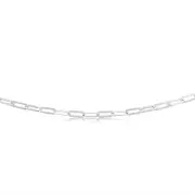 Sterling Silver Toggle Bar Paperclip 45cm Chain