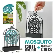 Mosquito Coil Holder with Repellent Incense Coils Outdoor Garden Burner Portable