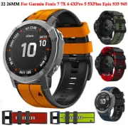 Strap For Garmin Fenix 7/7X 6/6X Pro 5/5X 3 3HR Quick Fit Silicone Watch Band