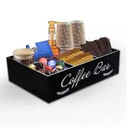 Coffee Station Organizer Coffee Bar Essentials Condiment Pod Storage BKH01