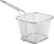 Stainless Steel Mini Chips Fry Baskets Long Lasting with Wire Handle for Home Cooking, 8Pcs Food Presentation Strainer Ideal for Families or Cafes
