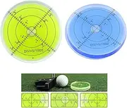 [ROCOTT] Pro Putt Green Reader, Golf Ball Marker, Golf Putting Aid Round Bubble Level High Precision Reader Tool Golf Accessories (Color : 2Pcs)