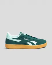 [Reebok] Reebok Women's Smash Edge Shoes in Collegiate Green/Glitch Aqua/Gum Size 2 2 Collegiate Green/Glitch Aqua/Gum