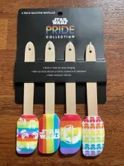 New 4 Pc Silicone Mini Spatula Set - Disney Star Wars