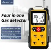 Gas Detector Meter 4 in 1 Oxygen O2 Carbon Monoxide CO H2S Ex Combustible Gas An