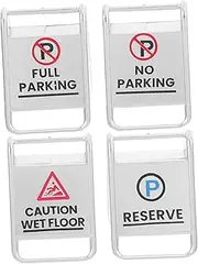 CORHAD Early Education Toys 4pcs Road Sign Simulation Toys Boys and Girls Traffic Games Miniature Road Signs Game