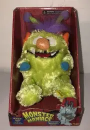 Gemmy Monster Maniacs Madge Animated Plush Green Singing 32531 Rare New