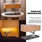 YA (US Plug)Bedside Lamp Wireless Charging Audio Wooden Touch Dimming Table Lamp