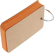 COHEALI 50pcs Index Cards Cards Unlined Ring Binder Handdrawn Illustrations Color Coding Study Set Orange