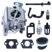 Carburetor Compatible With Stihl 017 018 MS170 MS180 Replace 1130120 0608 11301412200 Exhaust Muffler Inline Filter