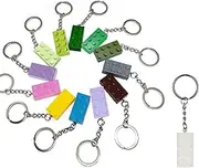 XUTONG 13Pcs Colors Of Brick Keychains, Birthday Party Keychains, Party Gifts, Decorative Gifts, Suitable for School Classrooms, Rewards, Backpack Decoration Supplies