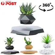 Magnetic Levitating Plant Pot Floating 360° Rotating Flowerpot Planter Decor AU