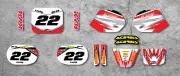 Full Custom Graphic Kit Honda QR 50 All years SHOCKWAVE style decals/stickers