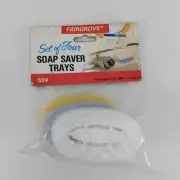 Vintage Soap Saver Trays X4 New In Packaging 1988