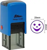 Printtoo Happy Smily Round Self Inking Rubber Stamp Custom Shiny 20mm Mini Stamp Personalized Teachers Stamps