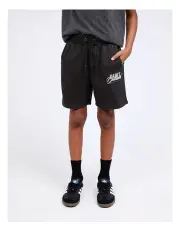 [St Goliath] Legacy Fleece Short (8-16 Years) in Black