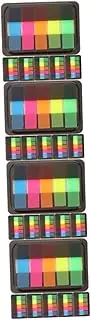 BUTIFULSIC Boxes Fluorescent Sticky Notes Transparent Tape Transparent Highlighter Tape Professional Reading Strips Tabs for Annotating Books Highlight Strips Page Marker Label The Pet