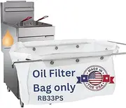 Miroil RB33PS Fryer Filter Bag MirOil EZ Flow Filter Bag, Part 12849, For Heavy Crumbloads, Suitable for 15.1l or 13kg Polishing Oil, Durable, Easy to Clean with Hot Water - No Frame