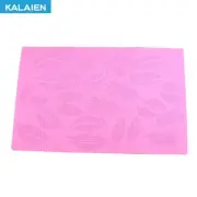 Vintage Lace Feather Texture SiliconeMat Fondant Mat Mould DIY Cake Border Decor