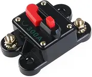 ULTECHNOVO 24V Inline Waterproof Circuit Breaker 300 AMP with Manual Reset Switch for Automotive and DC Electronics