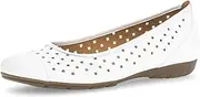 [Gabor] Women's Classic Ballet Flats, Women's Flats, White 21, 7 US