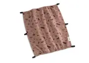 Croozer Kid 2er Two-Seater Sunscreen Protection Red Patterned