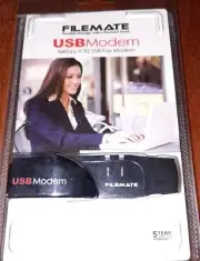 Filemate USB 56kbps V .92 Fax Modem NEW