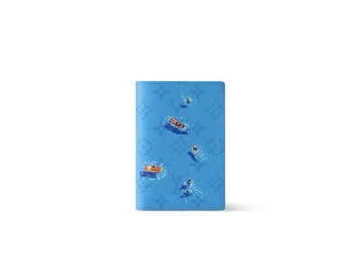 Louis Vuitton Passport Cover Holder Limited Edition New Blue Lagoon/swim/pool