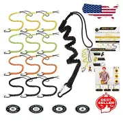 Colorful Tool Lanyards with Shock Cord Stopper - Set of 12 for Secure Tethering