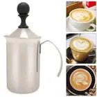 HB0 400ml Stainless Steel Thicken Milk Frother Hand Pump Milk Foamer With