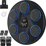 2025 New Music Boxing Machine for Adults Kids,Smart Bluetooth Boxing Machine Wall Mounted Music with Boxing Gloves,Music Punching Machine with LED Display Screen for HomeWorkout,Indoor and Gym