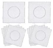 Fuse Beads Boards 5mm PegBoards Plastic Kits Large Square Clear 10 PCS