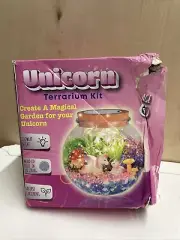 Unicorn Gifts For Girls Light Up Unicorn Terrarium Kit Kids Diy Unicorn OPEN BOX